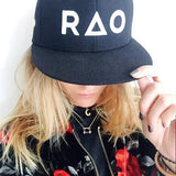 RAO snapback hat